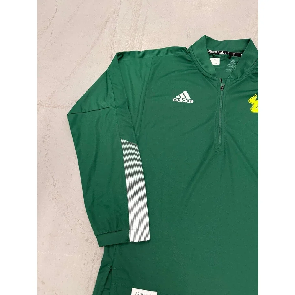 USF Bulls Adidas Men’s Half-Zip Athletic Jacket Size Small